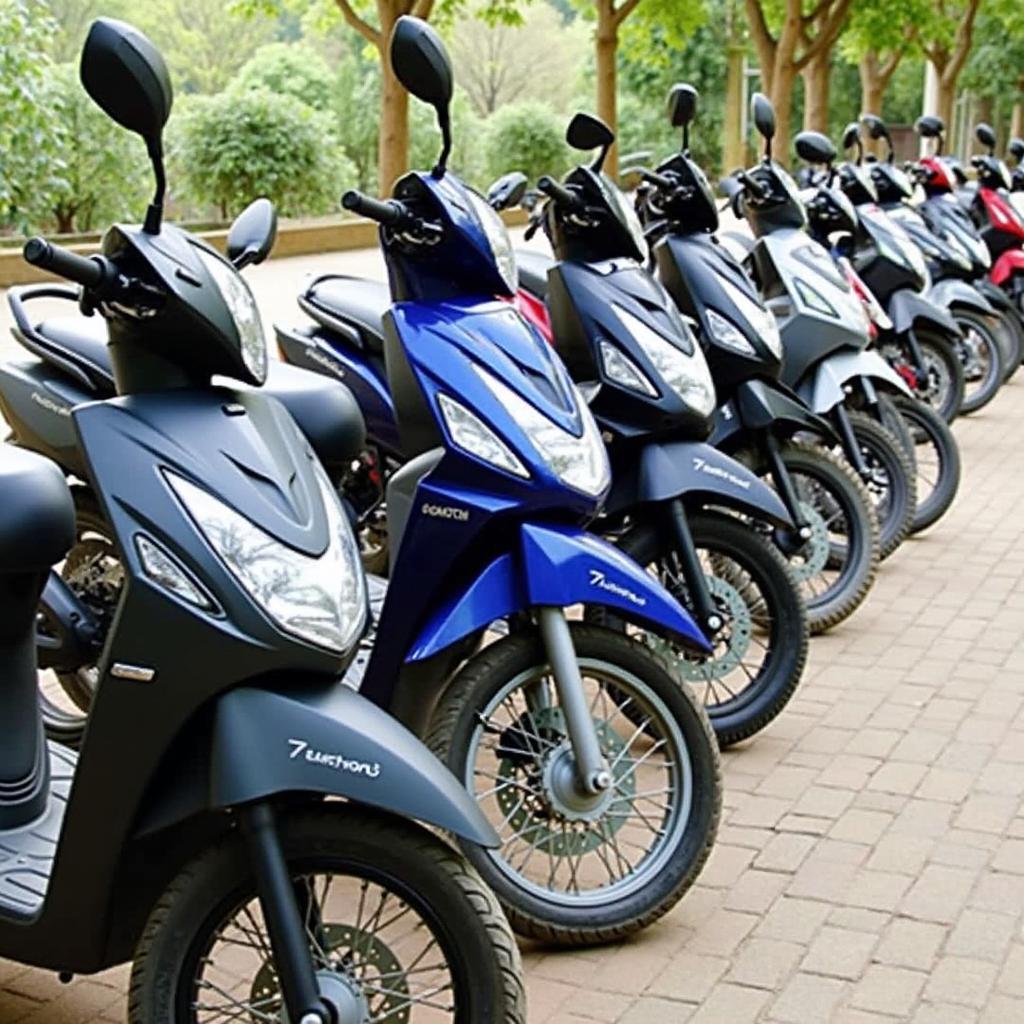 Dàn xe máy cho thuê đa dạng của GOMOTO tại Bình Dương, giá rẻ và chất lượng.