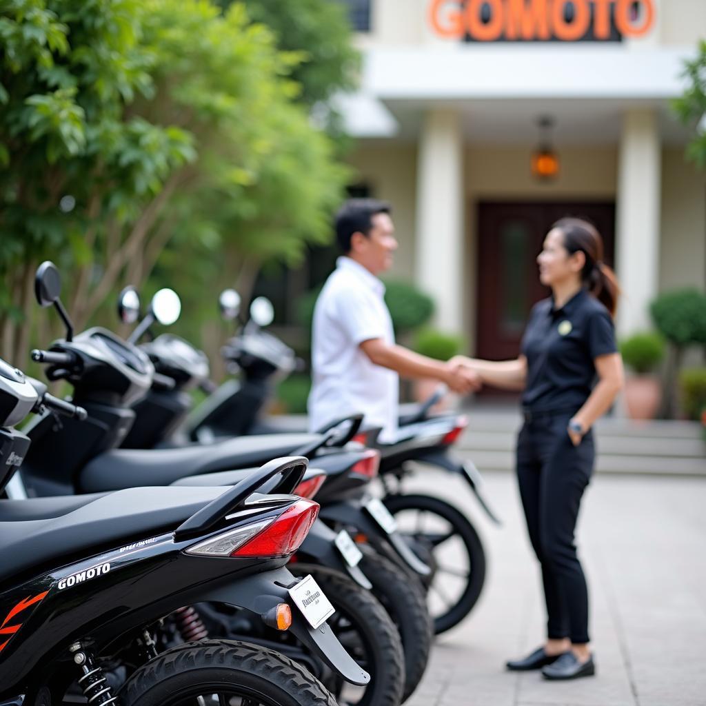 Dịch vụ thuê xe máy Cao Lãnh GOMOTO giao xe tận nơi, xe đời mới, chất lượng