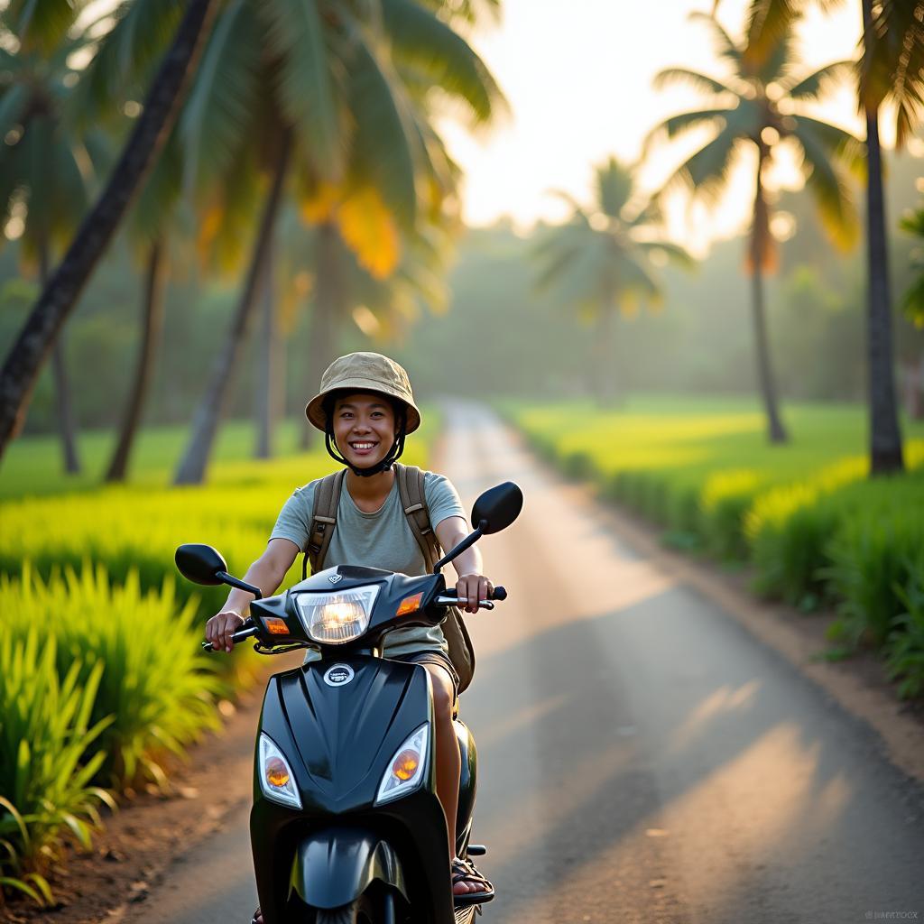 Du lịch Đồng Tháp bằng xe máy, thuê xe máy Cao Lãnh khám phá cảnh đẹp sông nước miền Tây