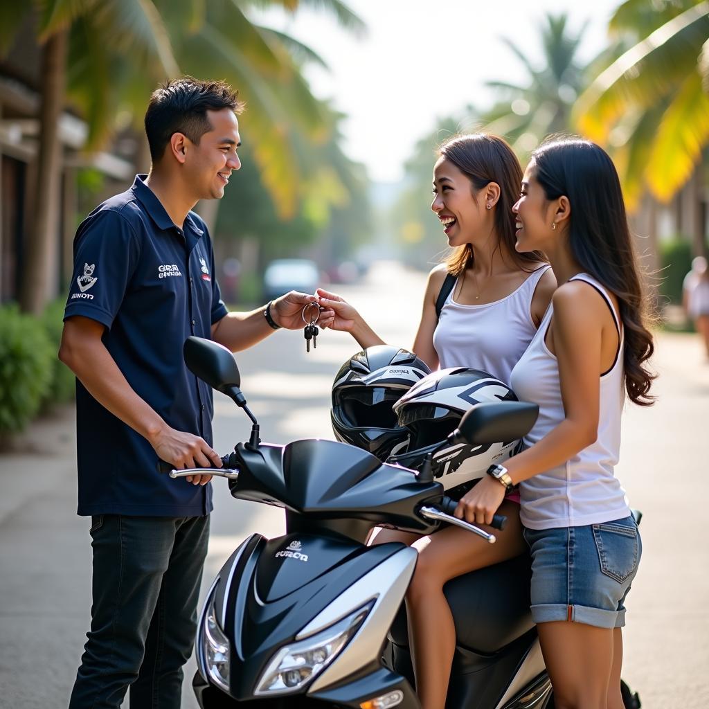 GOMOTO giao xe máy đời mới tận nơi cho khách du lịch tại Mũi Né